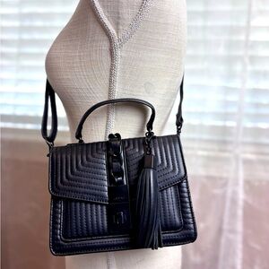 Aldo Jerilini Quilted Chevron Crossbody Convertible Purse